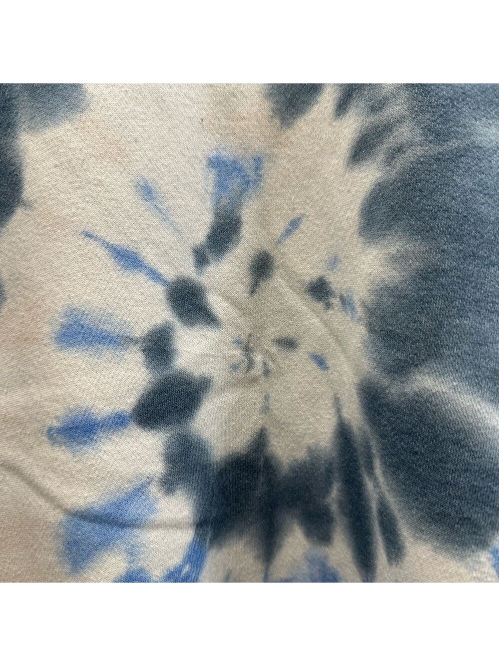 Style & Co. Blue and White Tie-Dye Long sleeve Sweatshirt - Picture 6 of 7